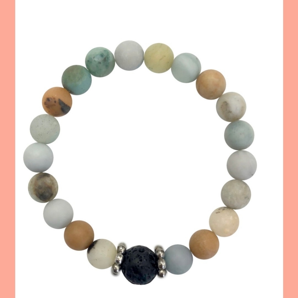 Gen3 Amazonite & Lava Diffuser Bracelet